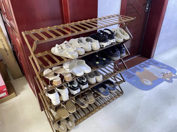 木马人收纳折叠鞋架