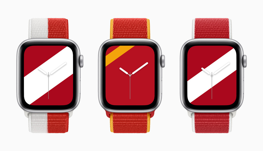 苹果推出国际系列回环式运动表带：共22款多彩设计