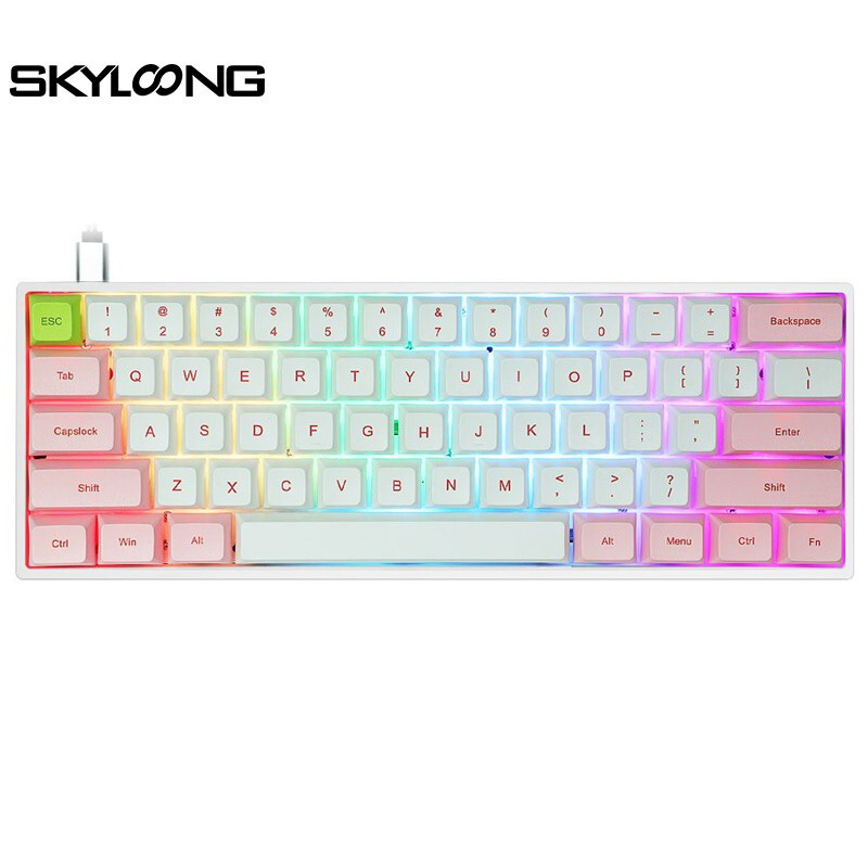与硅胶的第一次亲密接触——小呆虫Skyloong SK61机械键盘开箱