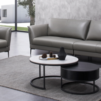 芝华仕意式极简真皮沙发，4层海绵座包，提供强力支撑