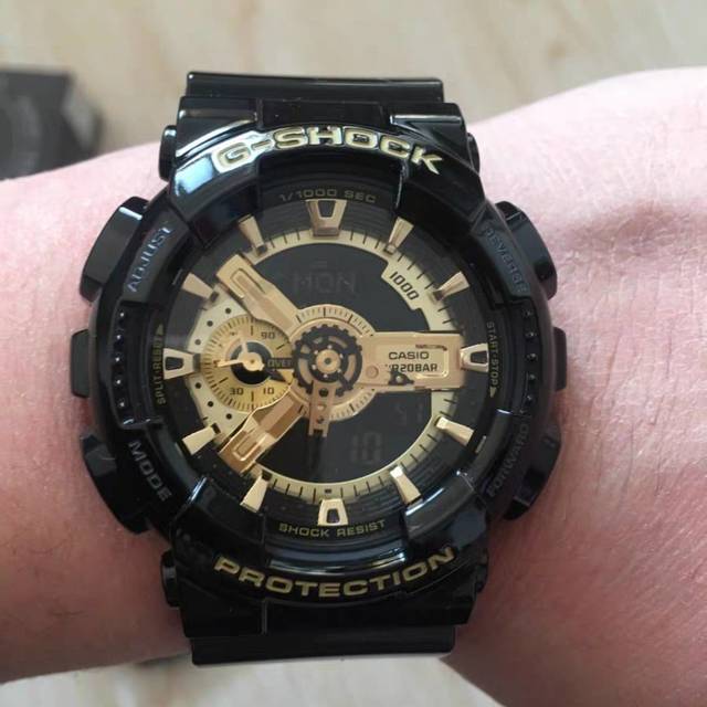 casio卡西欧gshock系列ga1101bdr男士石英表