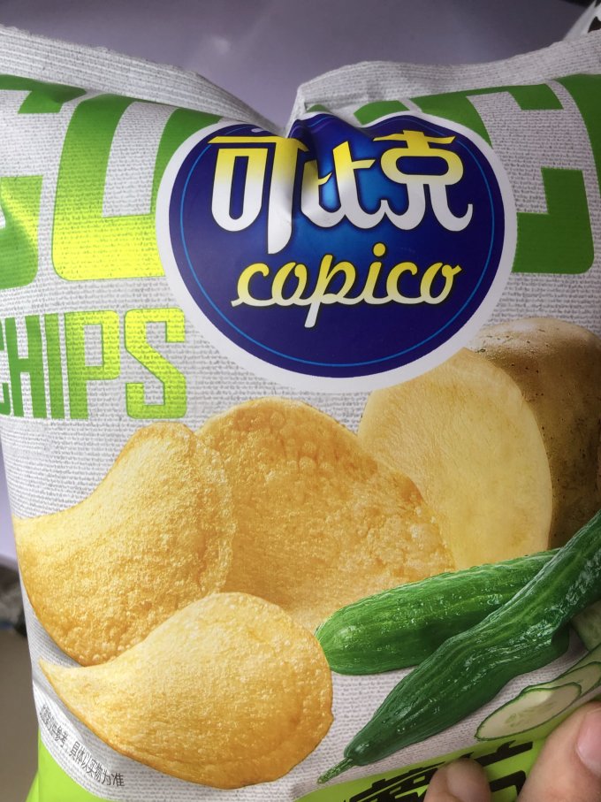 可比克膨化食品怎么样 黄瓜味薯片,yyds!_什么值得买
