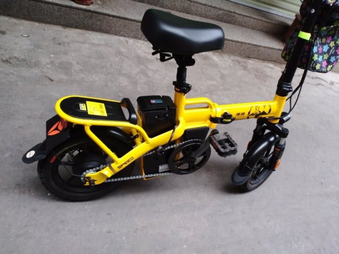 雅迪m321折叠车48v可提锂电池代驾车迷你代步电瓶车新国标电动自行车