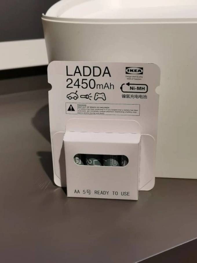 宜家电池怎么样 新旧款宜家ladda2450mah电池_什么值得买