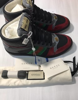 Gucci Screener高帮红黑男款