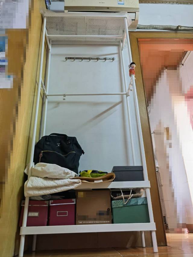 出租屋小房间强烈推荐的一款简约衣帽鞋架！