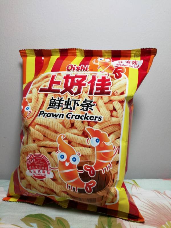oishi上好佳鲜虾条膨化零食大礼包7g20袋