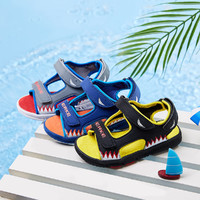 中小童男童凉鞋夏鲨鱼系列轻盈男童户外沙滩鞋儿童凉鞋