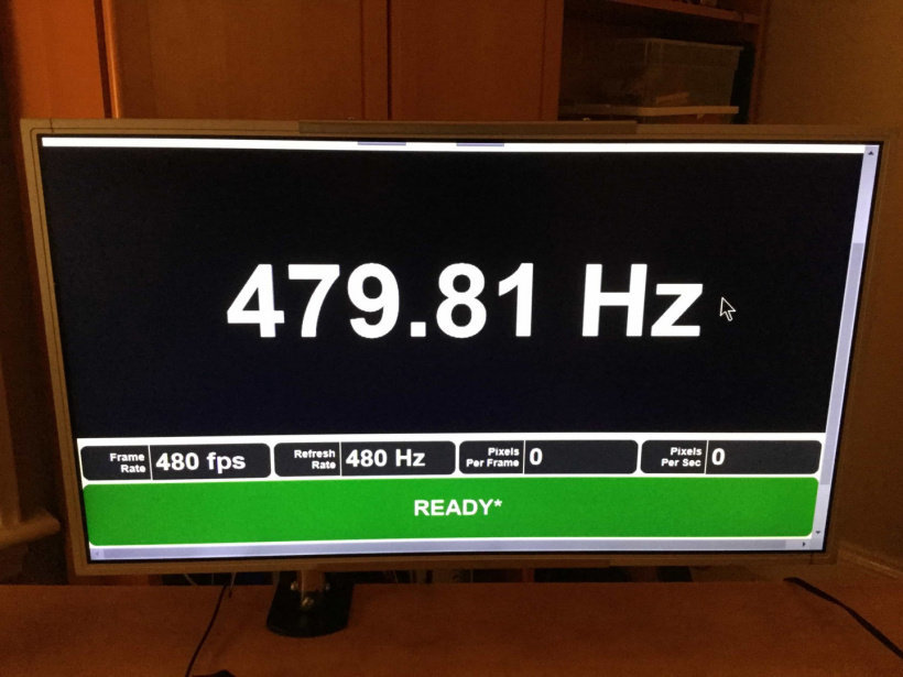 友达光电和LG将推出480Hz刷新率的显示面板