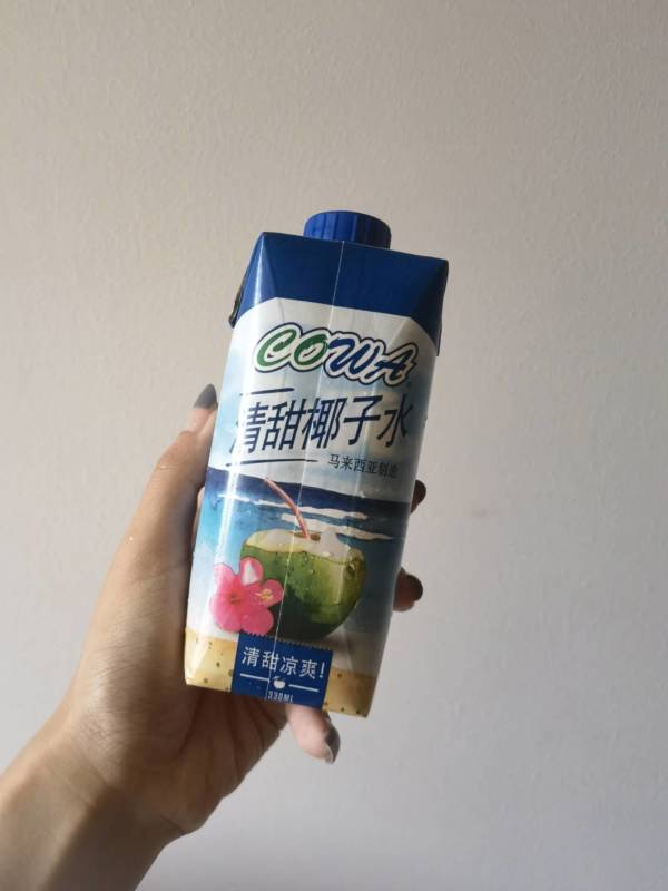 马来西亚进口cowa清甜椰子水330ml12瓶青椰子水