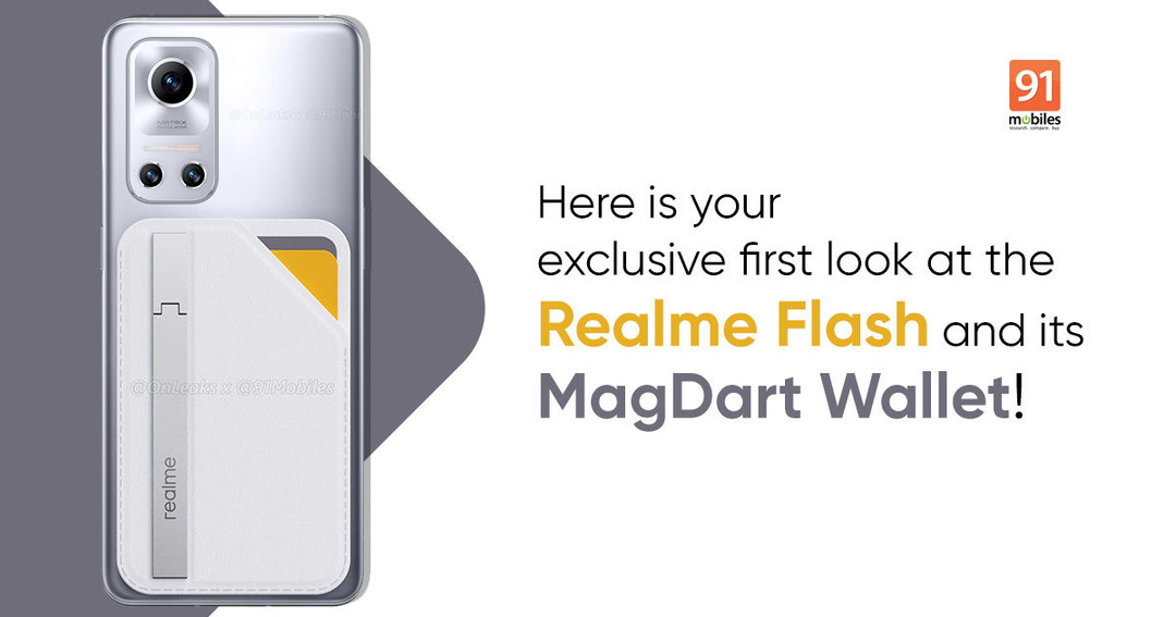 realme MagDart磁吸卡包曝光：可用作手机支架