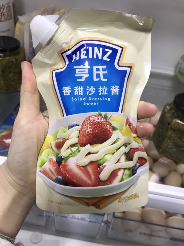 亨氏heinz沙拉酱小轻纯沙拉酱脂肪减半蔬菜水果沙拉寿司酱175g卡夫