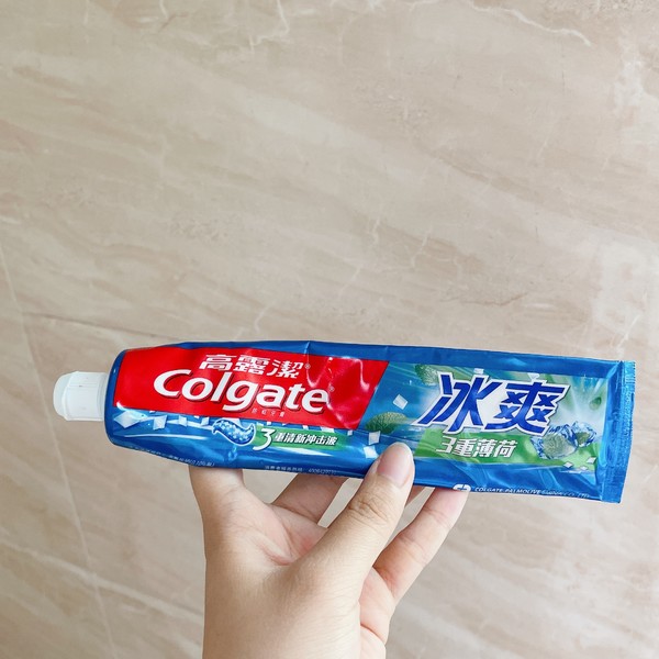 colgate高露潔冰爽薄荷牙膏180g5件