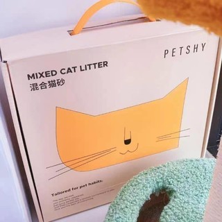 Petshy6L天然豆腐猫砂细混合型10