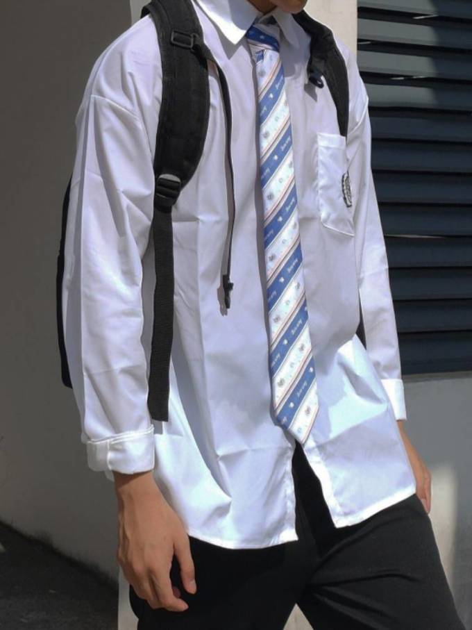 男装怎么样 jkdk制服男学院风白衬衫男长袖韩版学_什么值得买