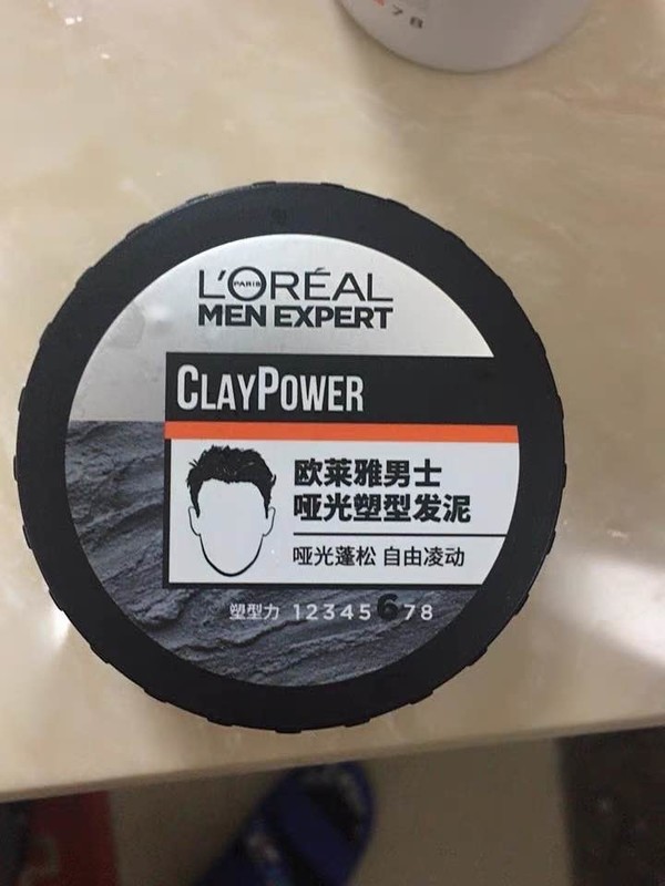 lorealparis巴黎欧莱雅清爽控型系列男士哑光塑型发泥70g