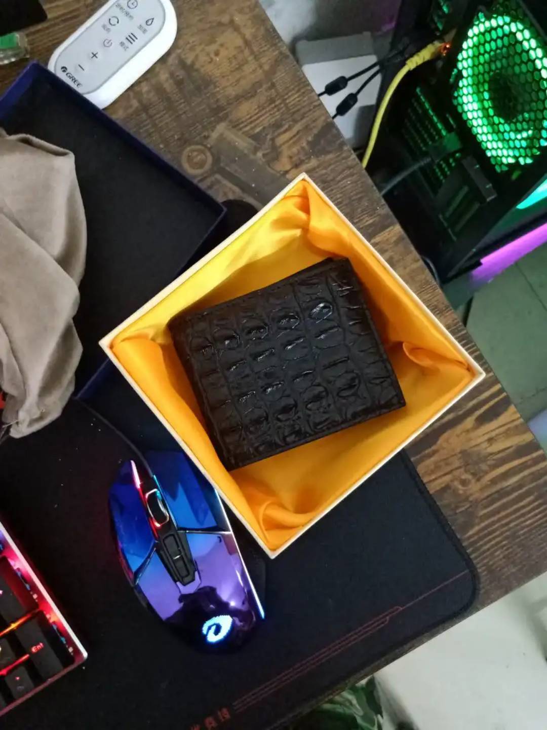 男士钱包怎么样鳄鱼皮钱包男短款_什么值得买