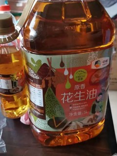 中粮初萃 一级原香 压榨花生油5L