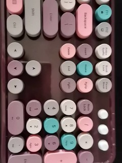 复古键盘 鼠标 套装104键全尺寸 紫色