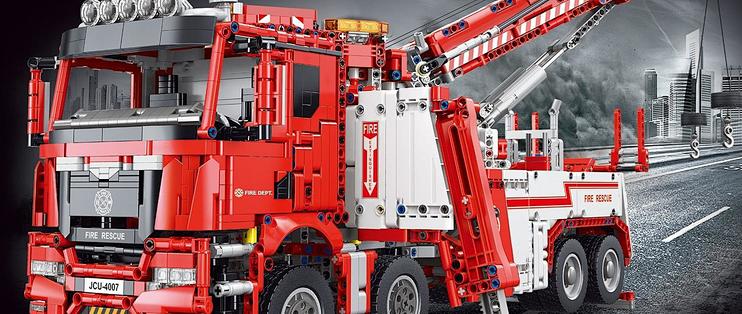 积木情报篇八十六 什么 3电池13个电机的工程车 泰高乐带来的消防救援车 玩具 什么值得买