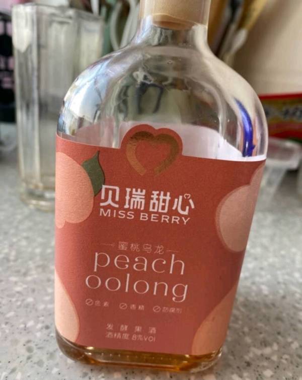 missberry贝瑞甜心missberry贝瑞甜心蜜桃乌龙纯发酵果酒300ml
