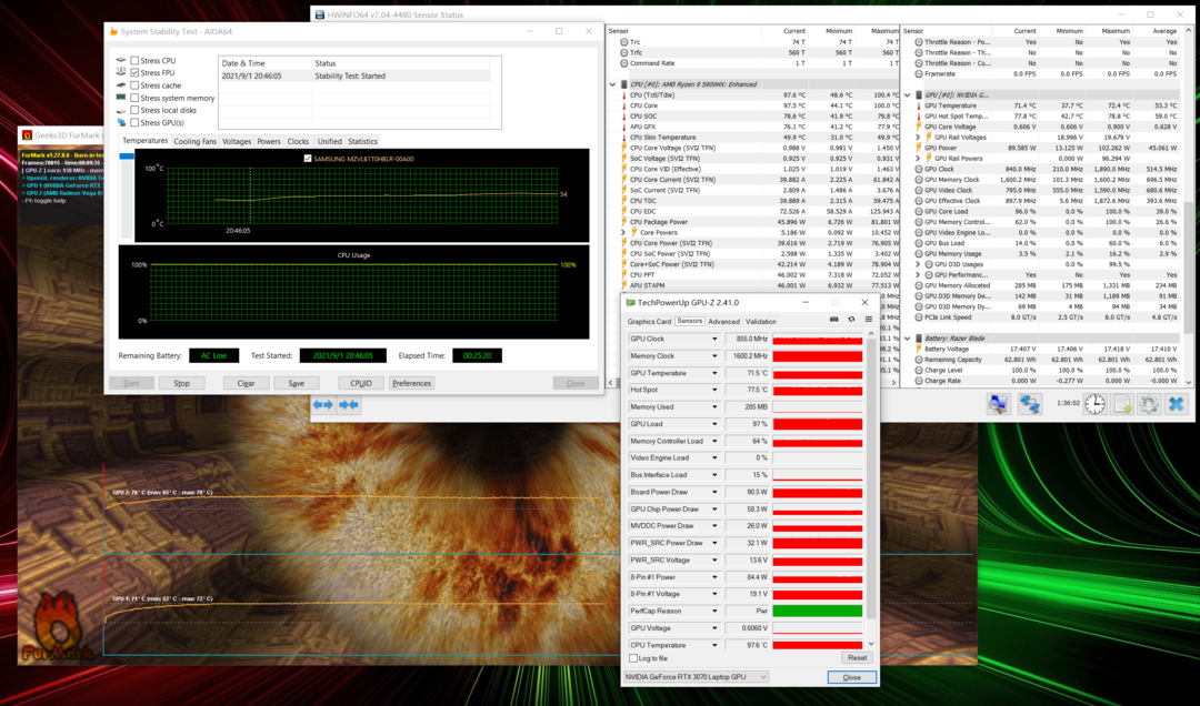 内行评测：猛兽轻薄本！R9-5900HX与RTX3070双重加持，雷蛇灵刃14游戏本体验