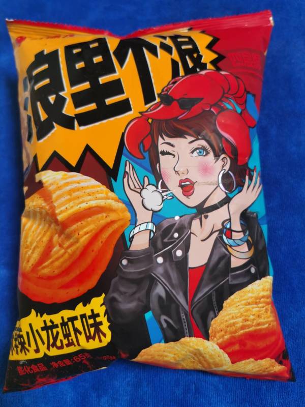 plus会员有券的上orion好丽友四层薯片麻辣小龙虾味65g