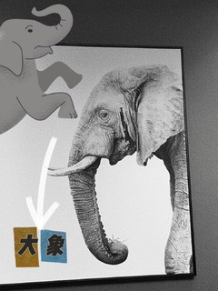 大象也有自己的故事吧！墙画