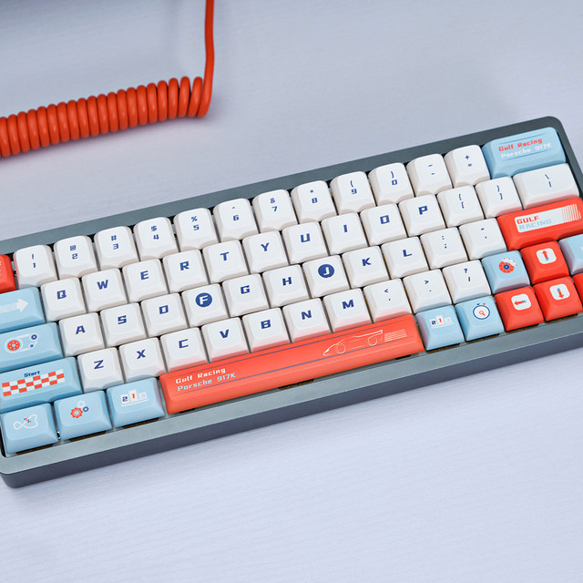 对风驰电掣的神往，指尖文创Gulf Racing主题键帽开箱