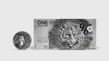 世界纪念币鉴赏 篇八十三：​十二生肖-96虎-2022年纽埃银币银钞 