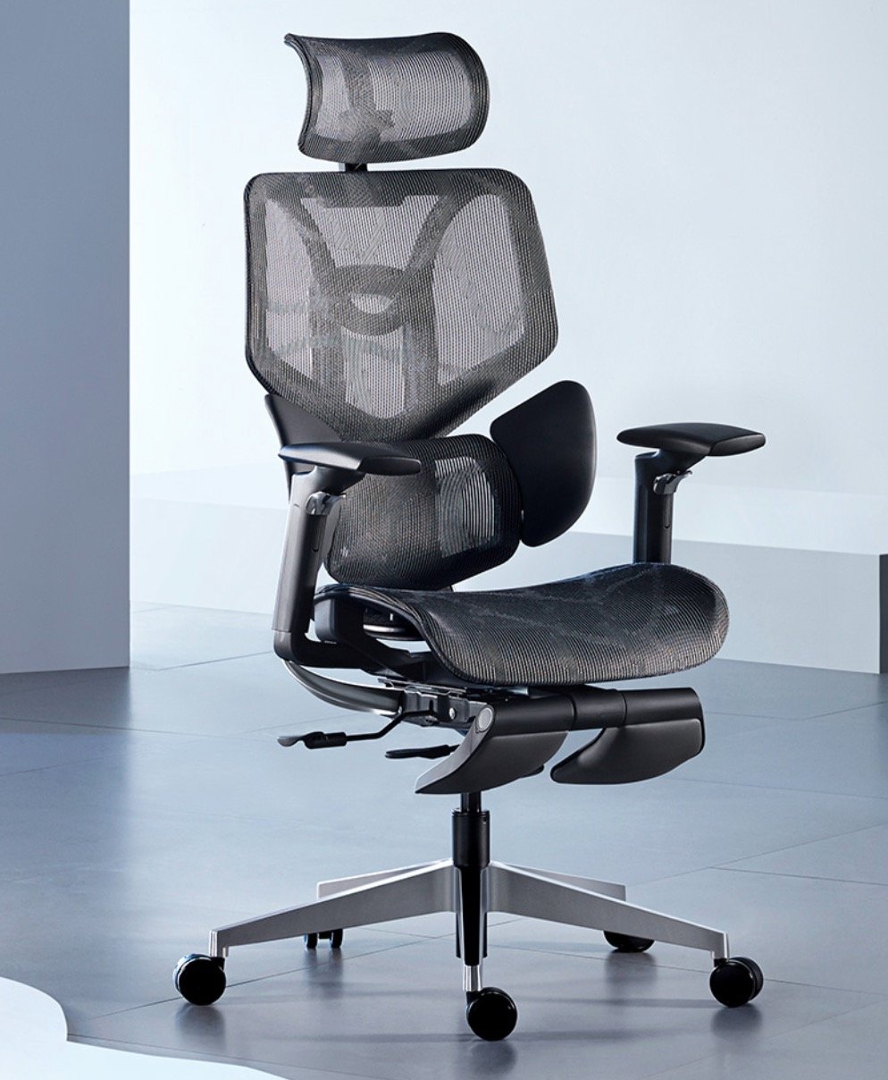 久坐也舒服~ 黑白调E3人体工学椅，时刻给你3D环抱式承托