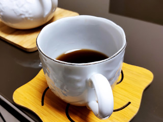 喝红茶咖啡时喜欢用的美浓烧杯子
