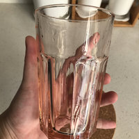 简单好看有质感的宜家樱花粉玻璃杯