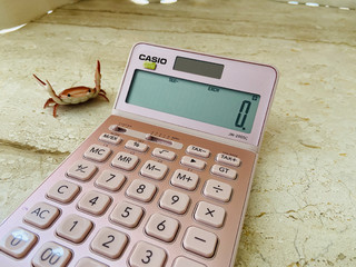 计算器也能足够粉嫩，可爱的卡西欧计算器。