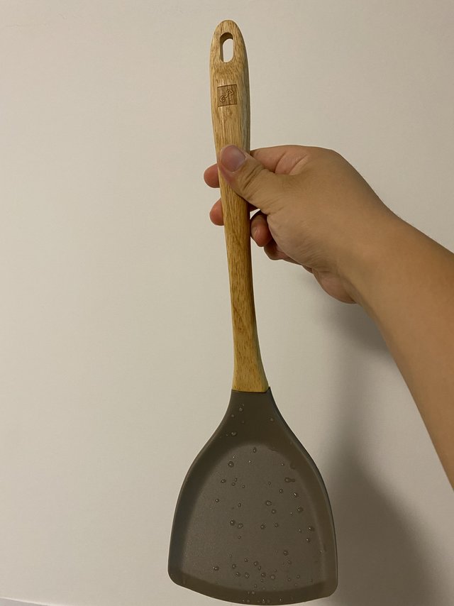 高质量好锅铲～实木硅胶铲