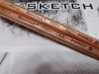 原木专业美术6B素描铅笔