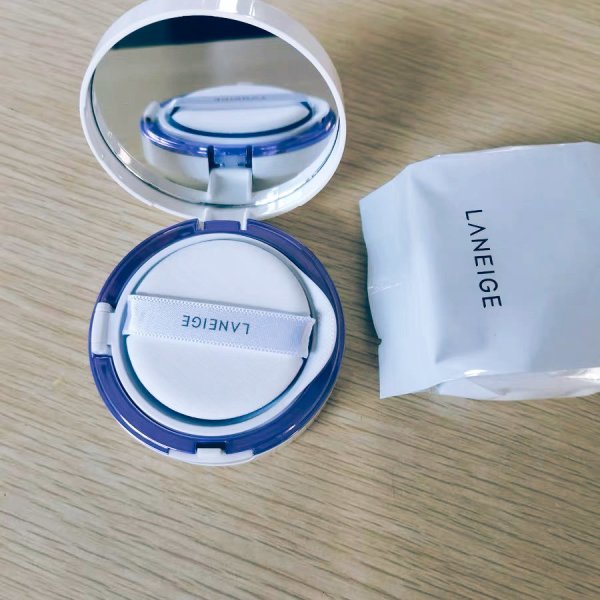 京东plus会员laneige兰芝气垫隔离霜40紫色15g15g替换装2件