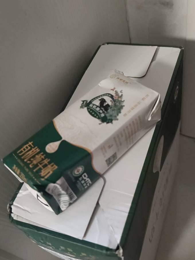 大有天然全脂牛奶怎么样 纸箱包装很好,大家都来买_什么值得买