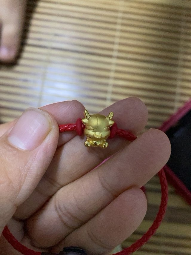 六桂福金牛开箱啦，第一次网上买金器纪念
