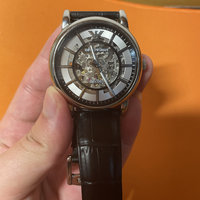 阿玛尼机械镂空手表，漂亮时尚，计时准确！