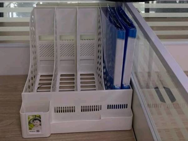 创易 加厚文件架多层文件框办公用品资料架