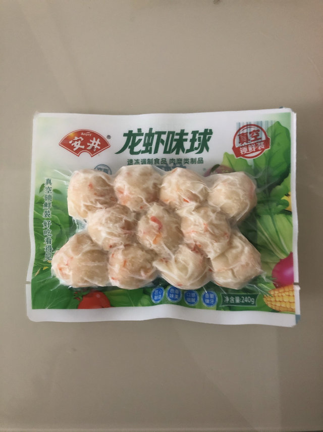 肉质紧实的虾球，非常鲜美爽口