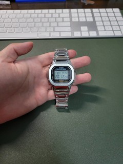 卡西欧casio dw5600e自换银色