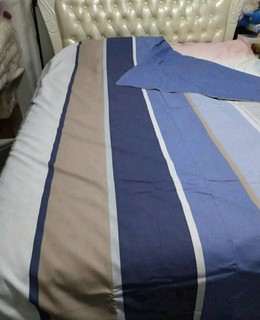 水星家纺 床上四件套纯棉床单被套枕套 