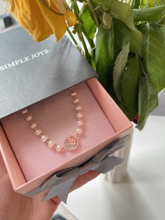 ❄️粉嫩的樱花珍珠手链，可爱的少女风～