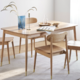 小米有品上新暖山橡木餐桌椅，丹麦大师设计、榫卯传统工艺