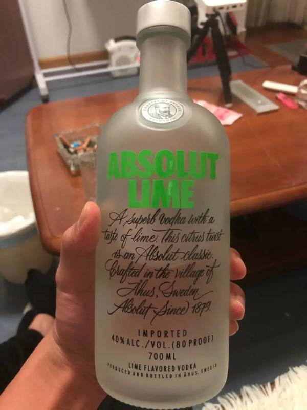 绝对伏特加absolutvodka洋酒青柠味伏特加酒700ml3件
