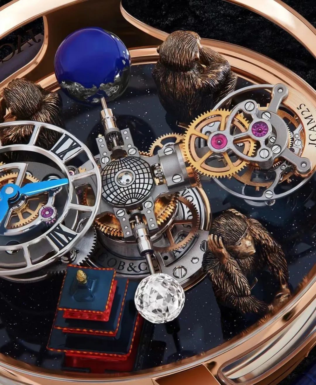 在2020年捷克豹还隆重推出过新歌剧系列,不仅运用三问,陀飞轮等复杂