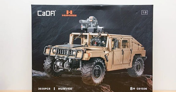 积木评测 国产优秀科技套组 Cada咔搭c悍马humvee军事越野车 汽车整车 什么值得买
