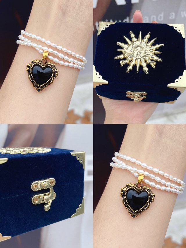 秋天的第一条手链🖤有富家千金那味了～